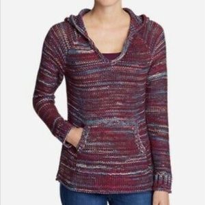 Eddie Bauer Westbridge Knit Hoodie Sweater Hood